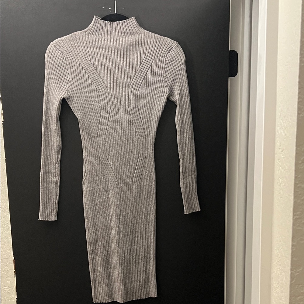 Grey body con dress